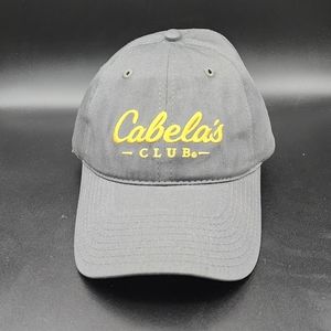 Cabela's Club Hat Cap Strap Back Adjustable One Size Adult Gray